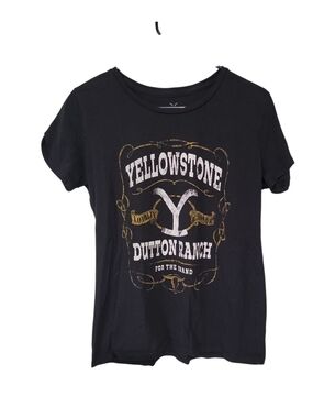Yellowstone Dutton Ranch Black Graphic Tee